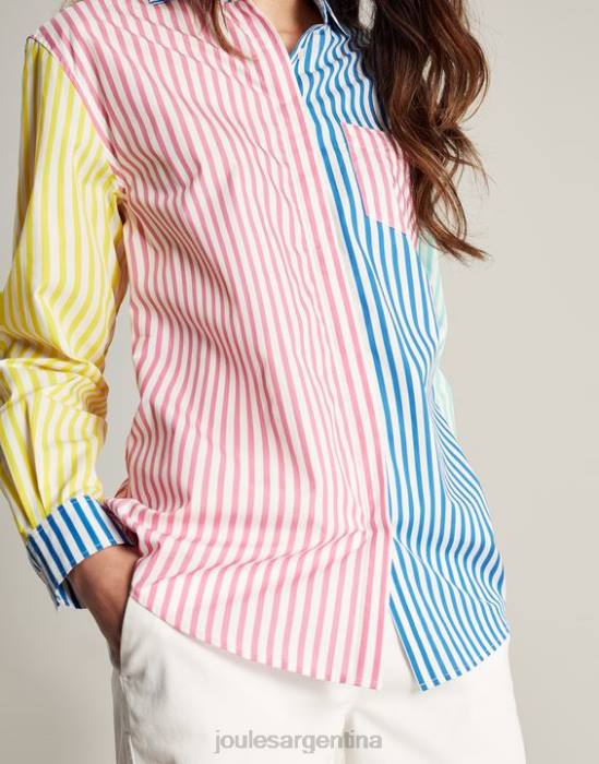 Joules camisa amilla con hombros caídos mujer raya de hotch potch vestir 64BB63