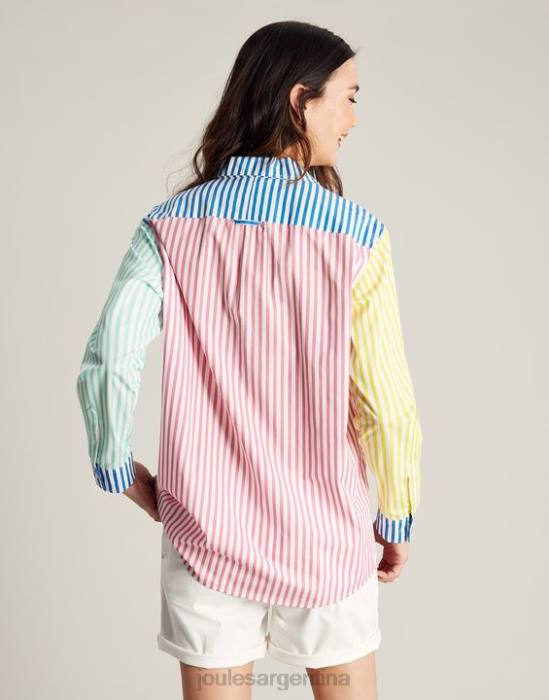Joules camisa amilla con hombros caídos mujer raya de hotch potch vestir 64BB63