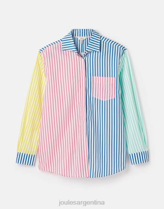Joules camisa amilla con hombros caídos mujer raya de hotch potch vestir 64BB63