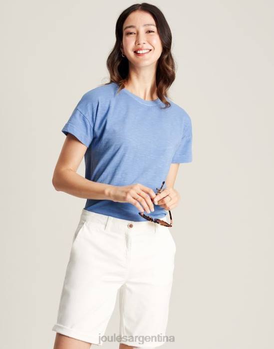 Joules camiseta manga corta macey mujer azul vestir 64BB81