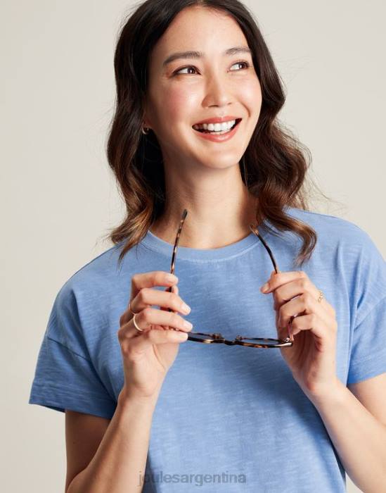 Joules camiseta manga corta macey mujer azul vestir 64BB81