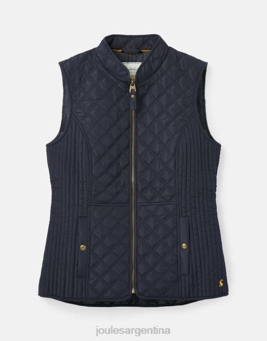 Joules chaleco acolchado con diamantes minx mujer marina marina vestir 64BB35