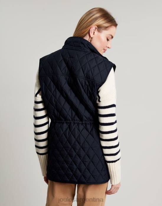 Joules chaleco kempton con colcha de diamantes mujer marina marina vestir 64BB39