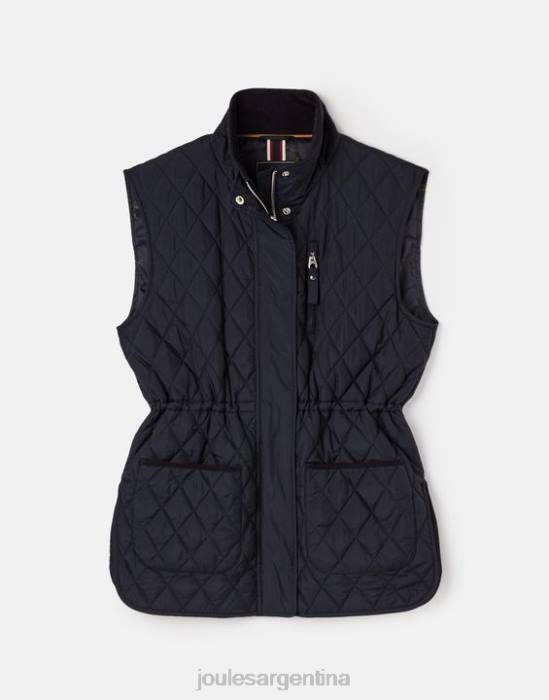 Joules chaleco kempton con colcha de diamantes mujer marina marina vestir 64BB39
