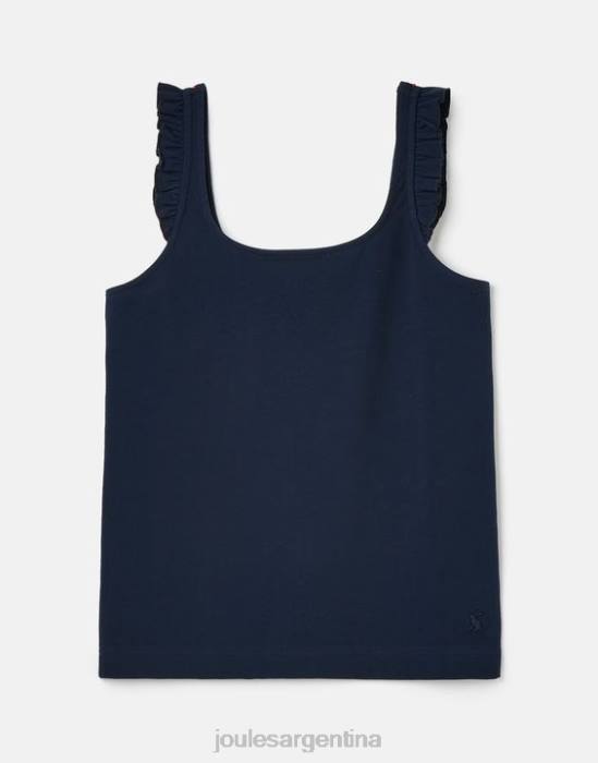 Joules tanque de volantes claire mujer marina francesa vestir 64BB119