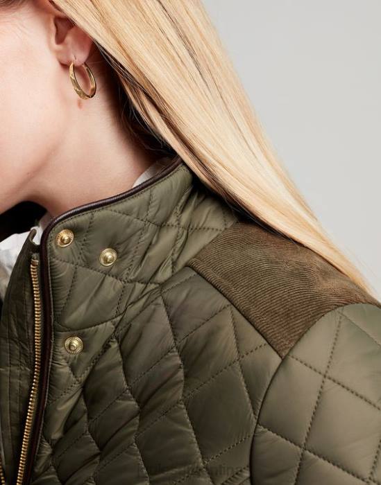 Joules chaqueta acolchada newdale mujer hoja de uva vestir 64BB52
