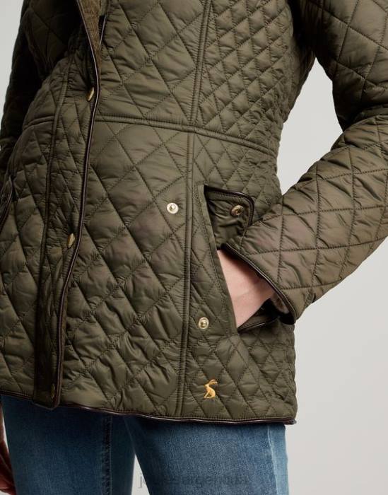 Joules chaqueta acolchada newdale mujer hoja de uva vestir 64BB52