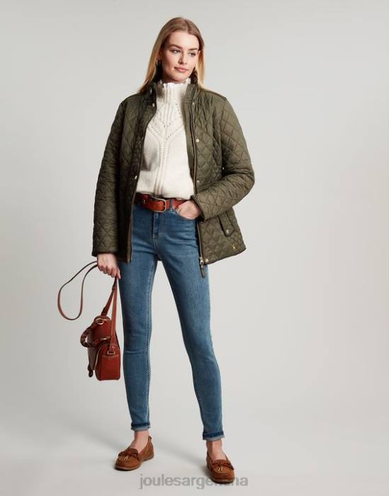 Joules chaqueta acolchada newdale mujer hoja de uva vestir 64BB52