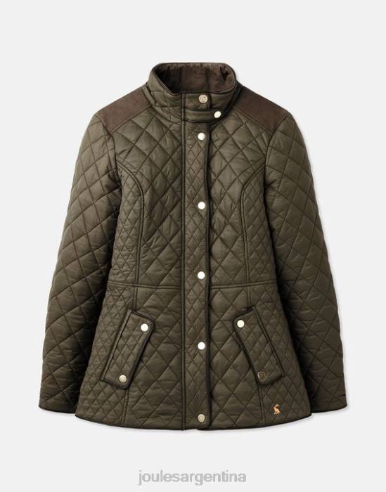 Joules chaqueta acolchada newdale mujer hoja de uva vestir 64BB52