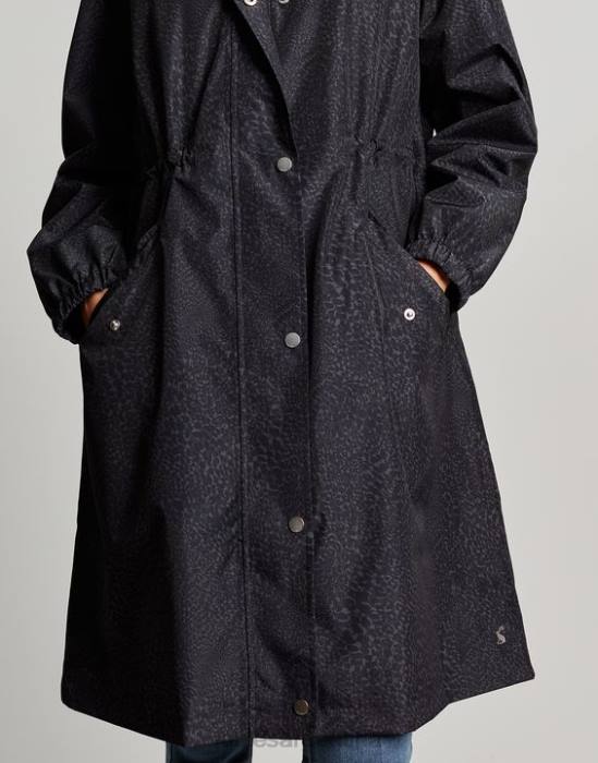 Joules chaqueta plegable impermeable tenby mujer leopardo ondulado vestir 64BB14