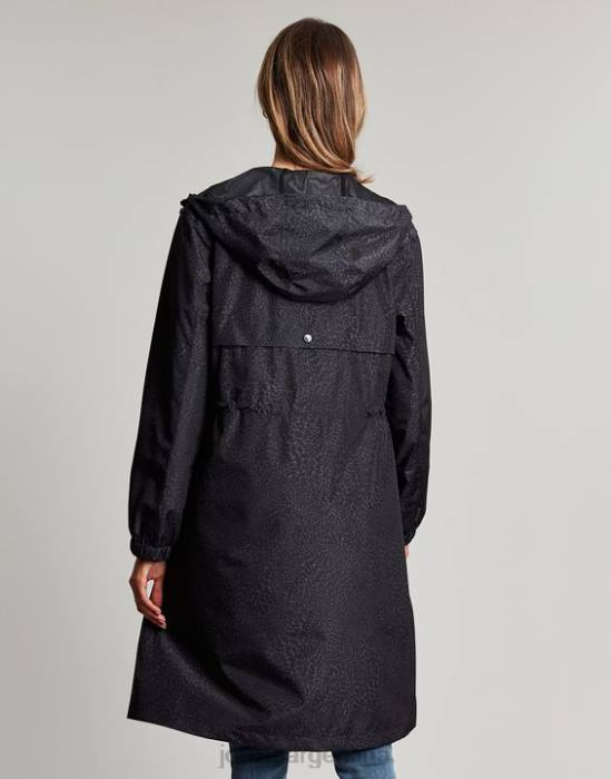 Joules chaqueta plegable impermeable tenby mujer leopardo ondulado vestir 64BB14