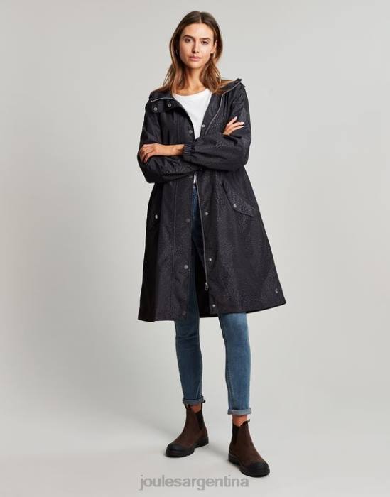 Joules chaqueta plegable impermeable tenby mujer leopardo ondulado vestir 64BB14