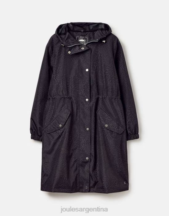 Joules chaqueta plegable impermeable tenby mujer leopardo ondulado vestir 64BB14