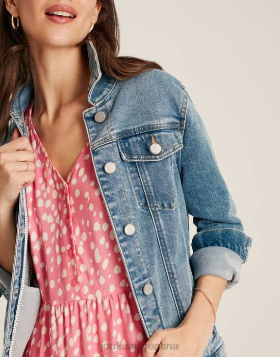 Joules chaqueta vaquera holgada arkley mujer azul claro vestir 64BB24