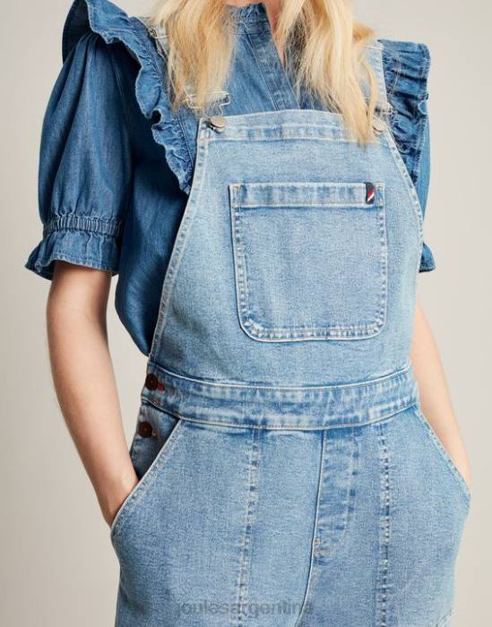Joules overol de pernera recta rampling mujer índigo claro vestir 64BB61
