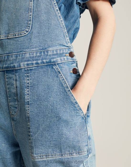 Joules overol de pernera recta rampling mujer índigo claro vestir 64BB61