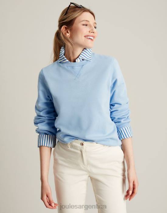 Joules sudadera con cuello redondo amina mujer cielo de yorkshire vestir 64BB21
