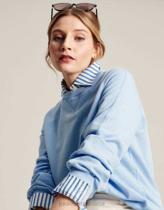 Joules sudadera con cuello redondo amina mujer cielo de yorkshire vestir 64BB21