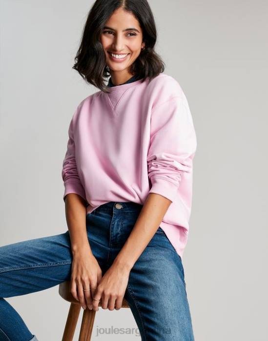 Joules sudadera con cuello redondo monique mujer amanecer rosa vestir 64BB65