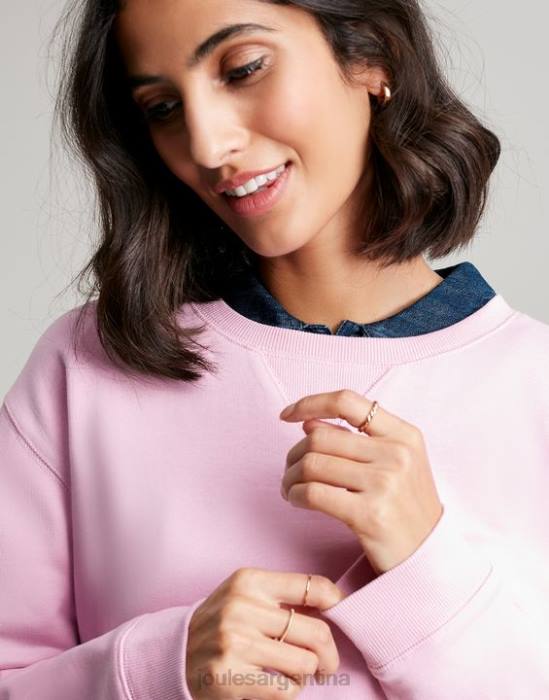 Joules sudadera con cuello redondo monique mujer amanecer rosa vestir 64BB65