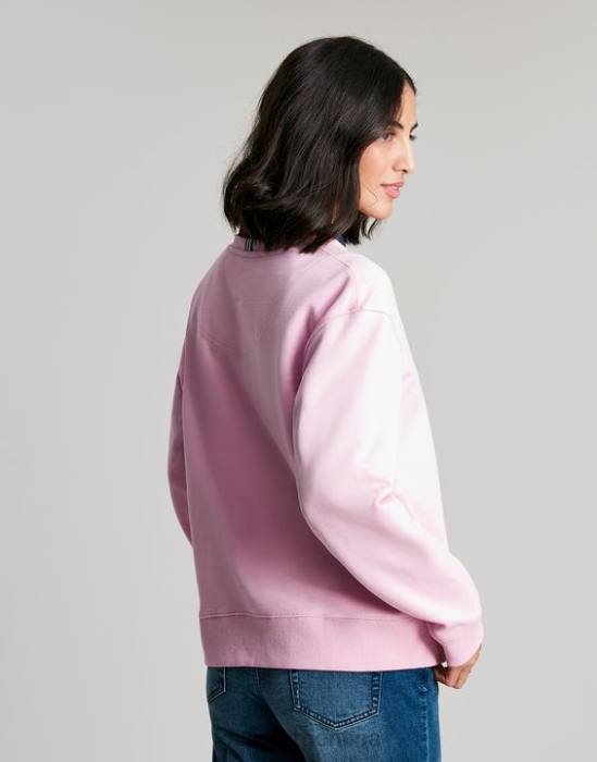 Joules sudadera con cuello redondo monique mujer amanecer rosa vestir 64BB65