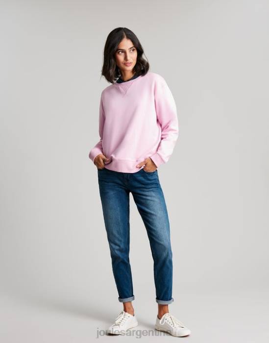 Joules sudadera con cuello redondo monique mujer amanecer rosa vestir 64BB65