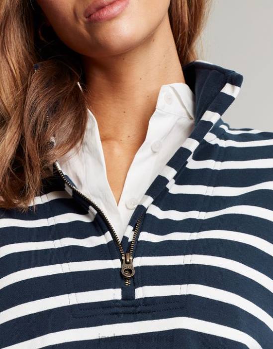 Joules sudadera con rayas mujer raya crema azul marino vestir 64BB27