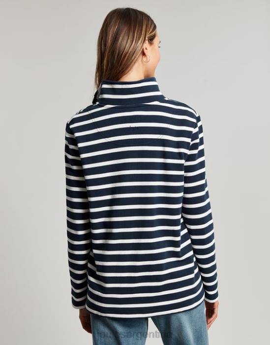 Joules sudadera con rayas mujer raya crema azul marino vestir 64BB27