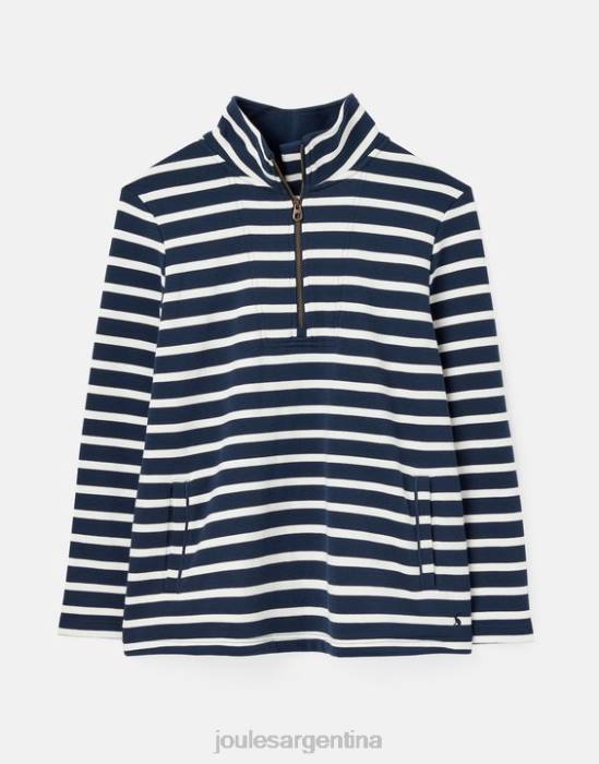 Joules sudadera con rayas mujer raya crema azul marino vestir 64BB27