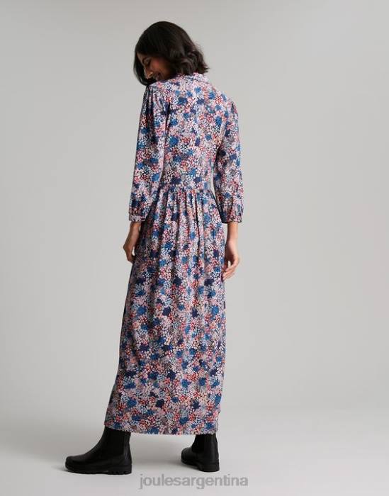 Joules vestido camisero midi de punto Nova mujer florete azul marino vestir 64BB64