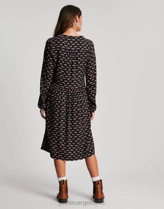 Joules vestido camisero sophia con media tapeta mujer abeja negra vestir 64BB138
