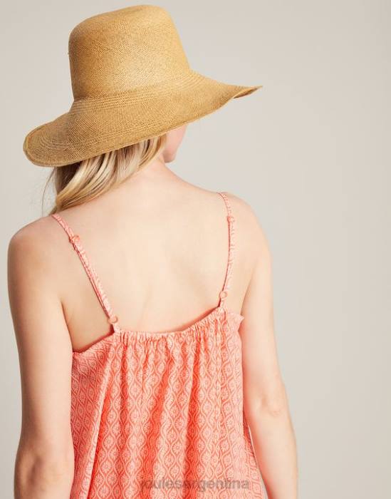 Joules vestido de playa amanda mujer florecita naranja vestir 64BB70