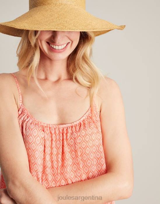 Joules vestido de playa amanda mujer florecita naranja vestir 64BB70