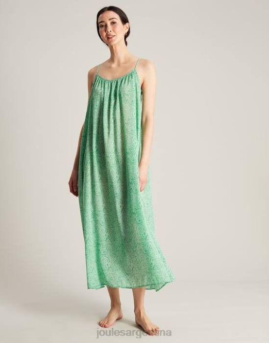 Joules vestido de playa amanda mujer flores verdes vestir 64BB93