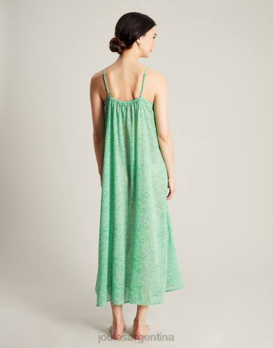 Joules vestido de playa amanda mujer flores verdes vestir 64BB93