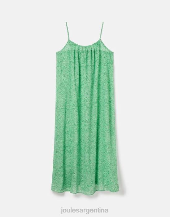 Joules vestido de playa amanda mujer flores verdes vestir 64BB93
