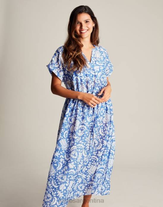 Joules vestido de playa brooke mujer flores azules vestir 64BB4