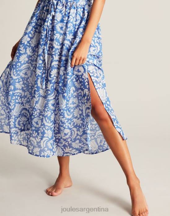 Joules vestido de playa brooke mujer flores azules vestir 64BB4