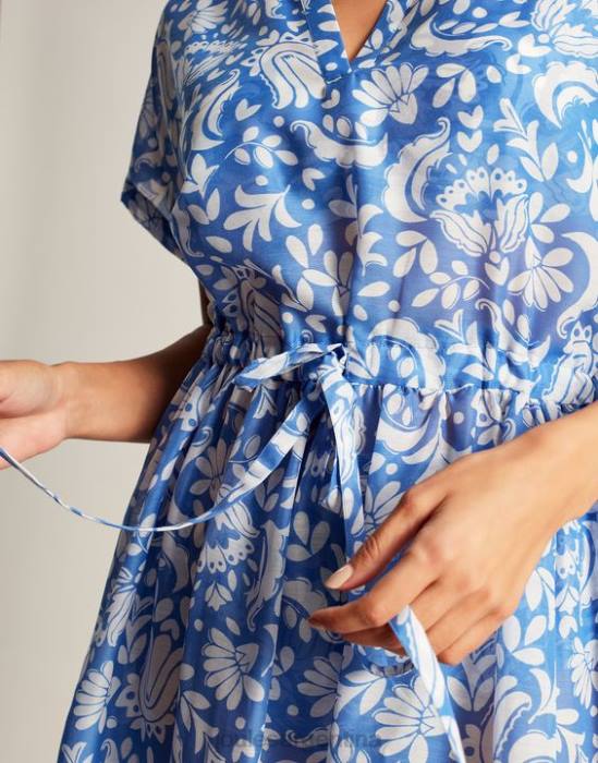 Joules vestido de playa brooke mujer flores azules vestir 64BB4