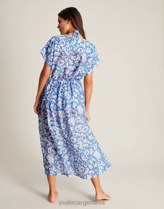 Joules vestido de playa brooke mujer flores azules vestir 64BB4
