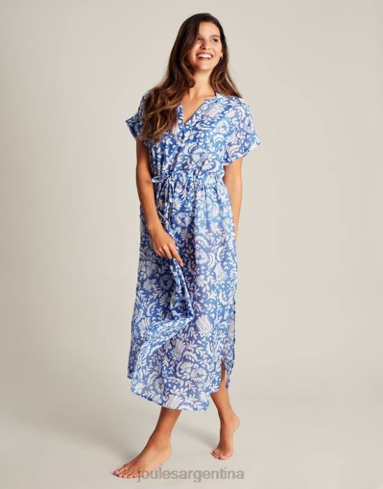 Joules vestido de playa brooke mujer flores azules vestir 64BB4