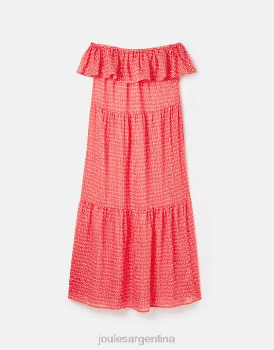 Joules vestido de playa de helecho mujer rosa floral vestir 64BB91