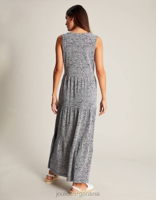 Joules vestido de punto jayne a capas mujer sauce azul oscuro vestir 64BB100