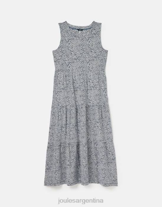 Joules vestido de punto jayne a capas mujer sauce azul oscuro vestir 64BB100