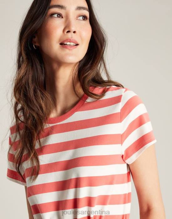 Joules vestido largo de punto paloma mujer raya rosa vestir 64BB55