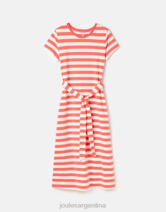 Joules vestido largo de punto paloma mujer raya rosa vestir 64BB55
