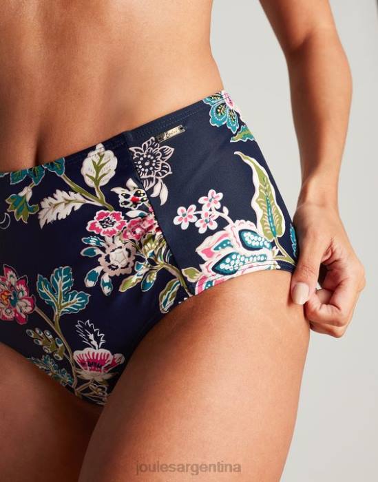 Joules braguitas de bikini jazmín mujer floral azul marino vestir 64BB137