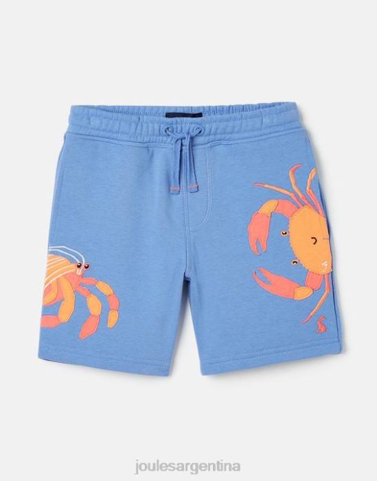 Joules Pantalones cortos deportivos novedosos Hamden 2-8 años Niños cangrejos azul claro vestir 64BB352