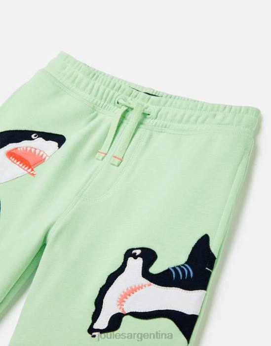 Joules Pantalones cortos deportivos novedosos Hamden 2-8 años Niños tiburones verde claro vestir 64BB351