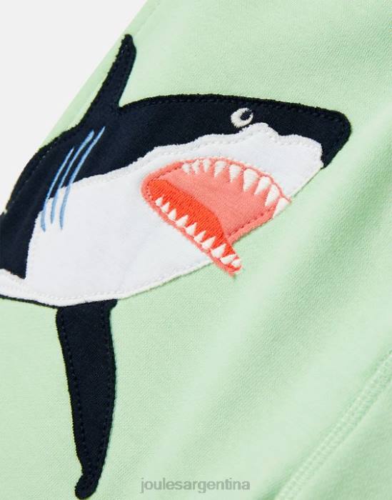 Joules Pantalones cortos deportivos novedosos Hamden 2-8 años Niños tiburones verde claro vestir 64BB351